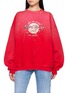 SUNDAYFRUITMARKET Upcycled Hard Rock Logo Embroidered Sweatshirt