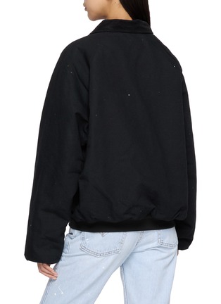 Back View - Click To Enlarge - SUNDAYFRUITMARKET - Cowboy Embroidered Upcycled Zip Up Jacket