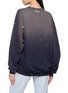 Back View - Click To Enlarge - SUNDAYFRUITMARKET - Upcycled Hard Rock Floral Embroidered Paint Splatter Sweatshirt
