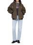 Figure View - Click To Enlarge - SUNDAYFRUITMARKET - Upcycled Hard Rock Floral Embroidered Paint Splatter Sweatshirt