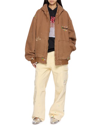 Figure View - Click To Enlarge - SUNDAYFRUITMARKET - Paint Splatter Cargo Pants