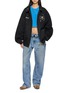 Figure View - Click To Enlarge - SUNDAYFRUITMARKET - Embroidered Upcycled Button Up Jacket