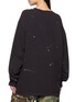 Back View - Click To Enlarge - SUNDAYFRUITMARKET - Upcycled Embroidered Pocket Sweatshirt