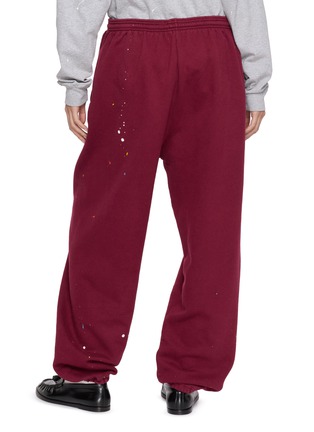 Back View - Click To Enlarge - SUNDAYFRUITMARKET - Floral Embroidered Upcycled Sweatpants