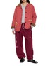 Figure View - Click To Enlarge - SUNDAYFRUITMARKET - Floral Embroidered Upcycled Sweatpants