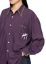  - SUNDAYFRUITMARKET - Upcycled Embroidered Contrast Stitch Shirt