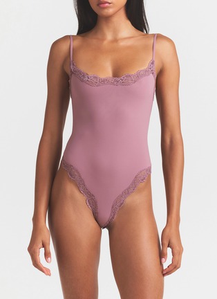 Figure View - Click To Enlarge - SKIMS - Fits Everybody Lace Cami Bodysuit