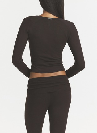 Front View - Click To Enlarge - SKIMS - Essential Knit Wrap Sweater