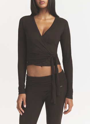 Figure View - Click To Enlarge - SKIMS - Essential Knit Wrap Sweater