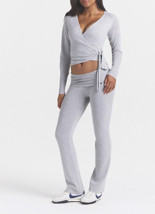 Back View - Click To Enlarge - SKIMS - Essential Knit Wrap Sweater