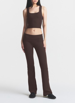 Back View - Click To Enlarge - SKIMS - Cotton Jersey Foldover Pants