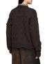 Back View - Click To Enlarge - MIHARA YASUHIRO - X PINK HOUSE Bear Appliqué Cable Knit Cardigan