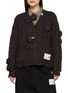 MIHARA YASUHIRO X PINK HOUSE Bear Appliqué Cable Knit Cardigan