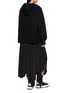 Back View - Click To Enlarge - MIHARA YASUHIRO - Combined Hoodie Maxi Dress