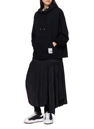 Figure View - Click To Enlarge - MIHARA YASUHIRO - Combined Hoodie Maxi Dress