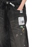  - MIHARA YASUHIRO - Kids Sticker Print Wide Leg Cotton Denim Jeans