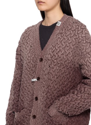  - MIHARA YASUHIRO - Sun Faded Distressed Knit Cardigan