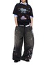 Figure View - Click To Enlarge - MIHARA YASUHIRO - Kids Doodle Print Cotton T-Shirt