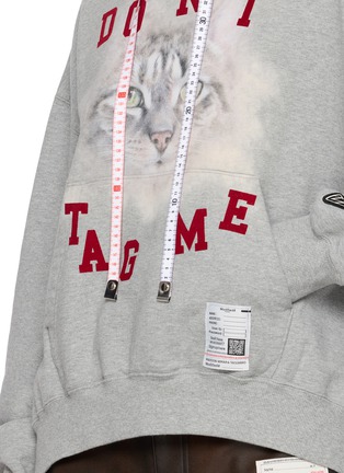  - MIHARA YASUHIRO - Cat Graphic Print Cotton Hoodie