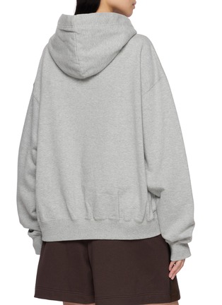 Back View - Click To Enlarge - MIHARA YASUHIRO - Cat Graphic Print Cotton Hoodie