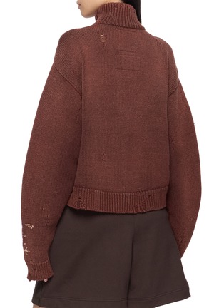 Back View - Click To Enlarge - MIHARA YASUHIRO - Sheep Jacquard Knit Cardigan