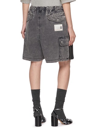 Back View - Click To Enlarge - MIHARA YASUHIRO - Pleated Panel Cotton Cargo Shorts