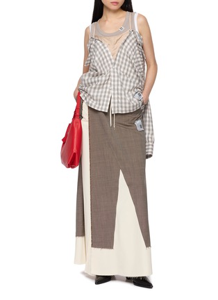 Figure View - Click To Enlarge - MIHARA YASUHIRO - Triple Layered Chequered Shirt