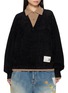 MIHARA YASUHIRO Layered Collar V-Neck Knit Sweater