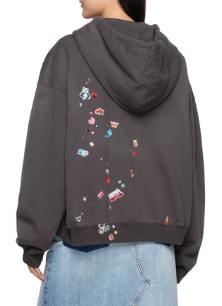 Back View - Click To Enlarge - MIHARA YASUHIRO - Kids Sticker Oversized Hoodie