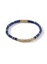 JOHN HARDY Heishi 14K Gold Lapis Lazuli Bead Bracelet — Size UM