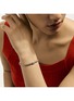  - JOHN HARDY - Icon 14K Rose Gold Diamond Bracelet — Size UM