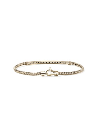 Detail View - Click To Enlarge - JOHN HARDY - JH Essentials 14K Gold Diamond Pavé Bracelet — Size UM