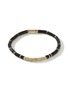 JOHN HARDY Heishi 14K Gold Onyx Bead Bracelet — Size UM