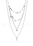DOSIS G6C OUTLAST 08 Black Diamond Crystal Sterling Silver Necklace