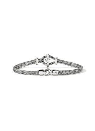 Detail View - Click To Enlarge - JOHN HARDY - Icon Sterling Silver Tanzanite Diamond Bracelet — Size UM