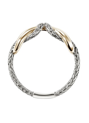 Detail View - Click To Enlarge - JOHN HARDY - Love Knot Infinite 14K Gold Sterling Silver Ring — Size 8