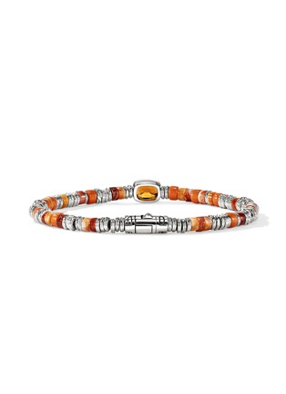 Detail View - Click To Enlarge - JOHN HARDY - Heishi Sterling Silver Orange Citrine Beaded Bracelet — Size UM