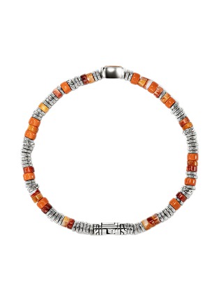 Detail View - Click To Enlarge - JOHN HARDY - Heishi Sterling Silver Orange Citrine Beaded Bracelet — Size UM