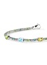  - JOHN HARDY - Heishi Sterling Silver Peridot Sky Blue Topaz Lemon Quartz Beaded Bracelet — Size UM