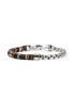 Detail View - Click To Enlarge - JOHN HARDY - Heishi Sterling Silver Tiger Eye Beaded Box Chain Bracelet — Size UM