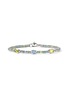 JOHN HARDY Heishi Sterling Silver Peridot Sky Blue Topaz Lemon Quartz Beaded Bracelet — Size UXS
