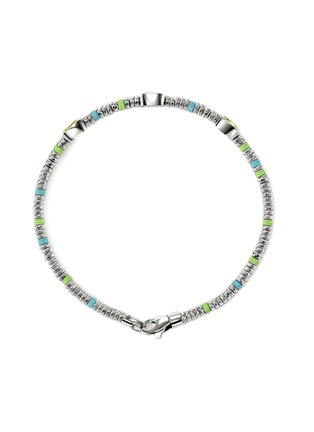 Detail View - Click To Enlarge - JOHN HARDY - Heishi Sterling Silver Peridot Sky Blue Topaz Lemon Quartz Beaded Bracelet — Size US