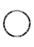 Detail View - Click To Enlarge - JOHN HARDY - Heishi Sterling Silver Matte Treated Black Onyx Hematite Bracelet — Size UL