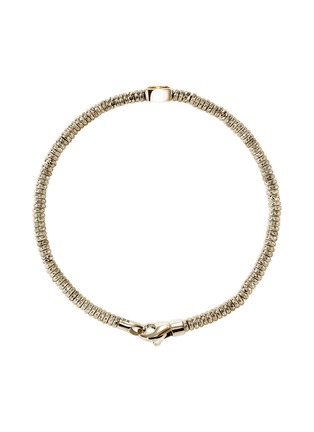Detail View - Click To Enlarge - JOHN HARDY - Heishi 14K Gold Citrine Rondel Bracelet — Size UM
