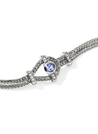  - JOHN HARDY - Icon Sterling Silver Tanzanite Diamond Bracelet — Size US