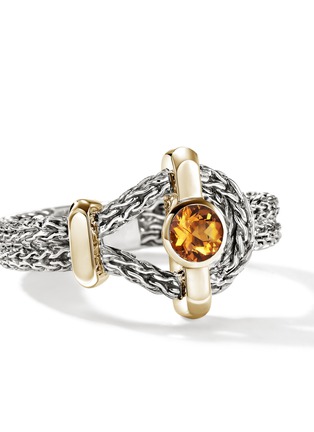 - JOHN HARDY - Icon 14K Gold Sterling Silver Ring — Size 7