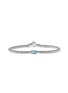 JOHN HARDY Heishi Sterling Silver Swiss Blue Topaz Rondel Bracelet — Size US
