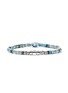 Detail View - Click To Enlarge - JOHN HARDY - Heishi Sterling Silver Swiss Blue Topaz Beaded Bracelet — Size UM