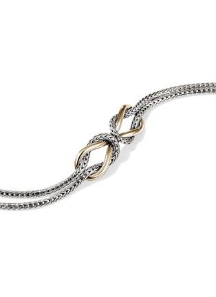  - JOHN HARDY - Love Knot Infinite 14K Gold Sterling Silver Bracelet — Size US