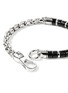  - JOHN HARDY - Heishi Sterling Silver Black Onyx Beaded Box Chain Bracelet — Size UL